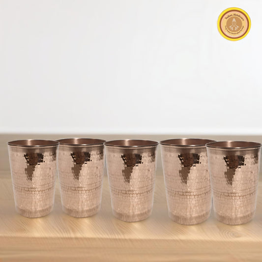 Authentic Copper Glasses set of 5